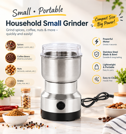 ☕ Portable Coffee & Spice Grinder – Freshly Ground in Seconds! 🌶️✨