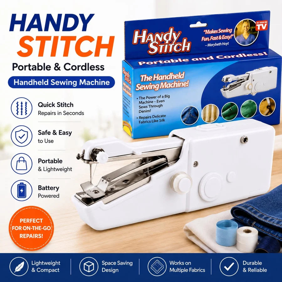Portable Mini Sewing Machine – Compact, Easy-to-Use & Perfect for Quick Stitching at Home or on the Go