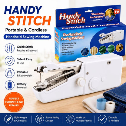 Portable Mini Sewing Machine – Compact, Easy-to-Use & Perfect for Quick Stitching at Home or on the Go